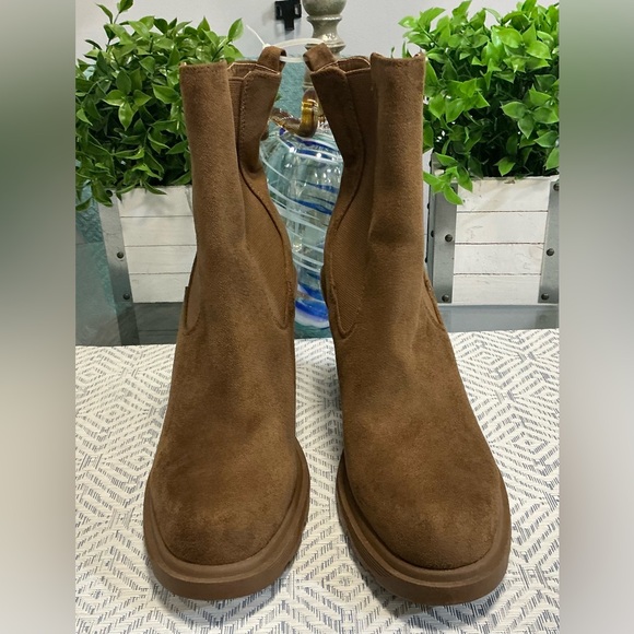Shoes - Brown Suede Ankle Boots